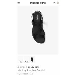 Michael Kors Mackey Leather Sandal